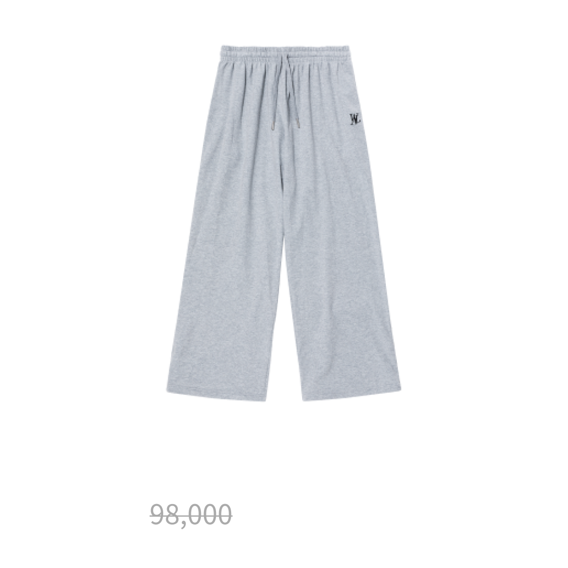 Sparkling wide pants - MELANGE GREY