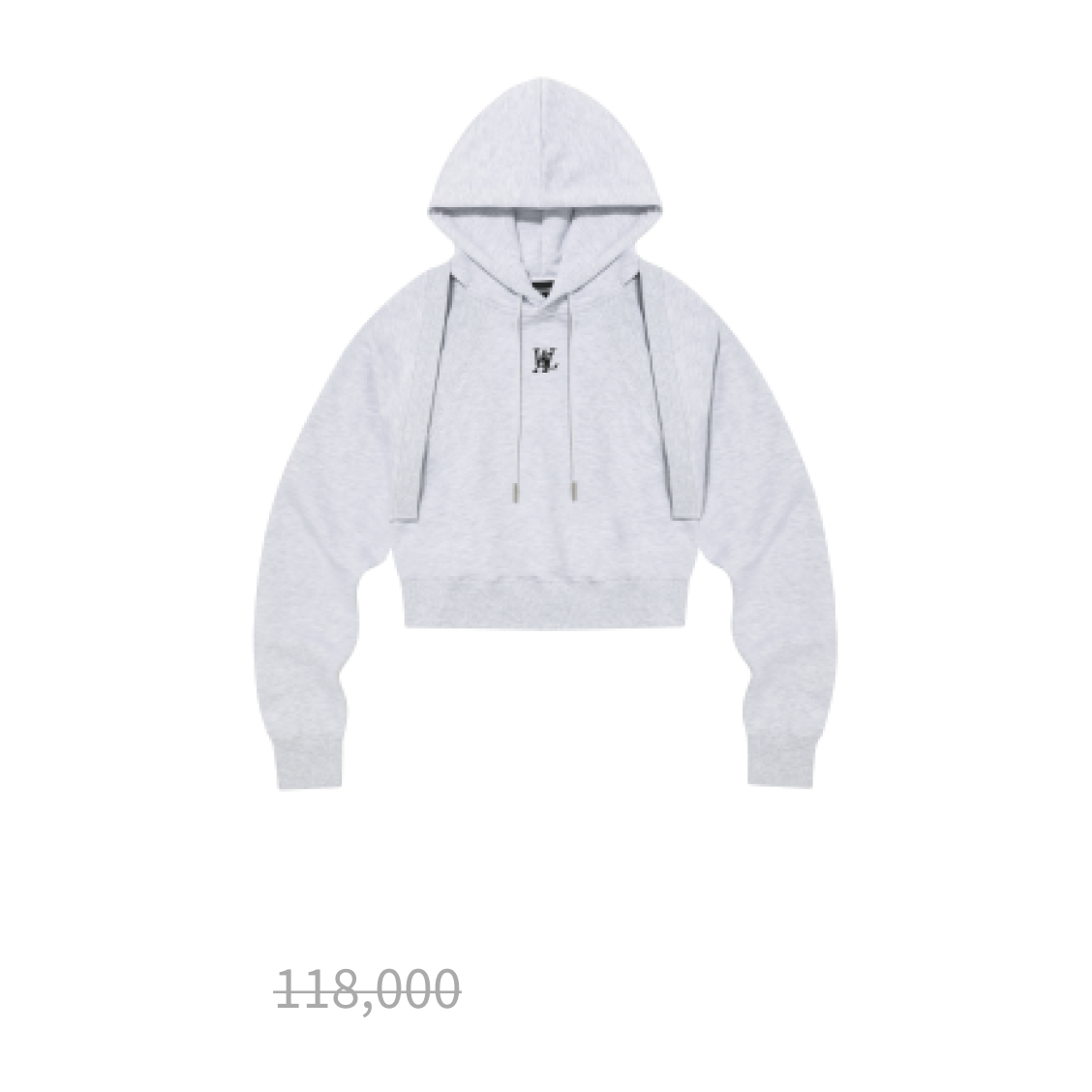 Hood bolero set-up - MELANGE WHITE
