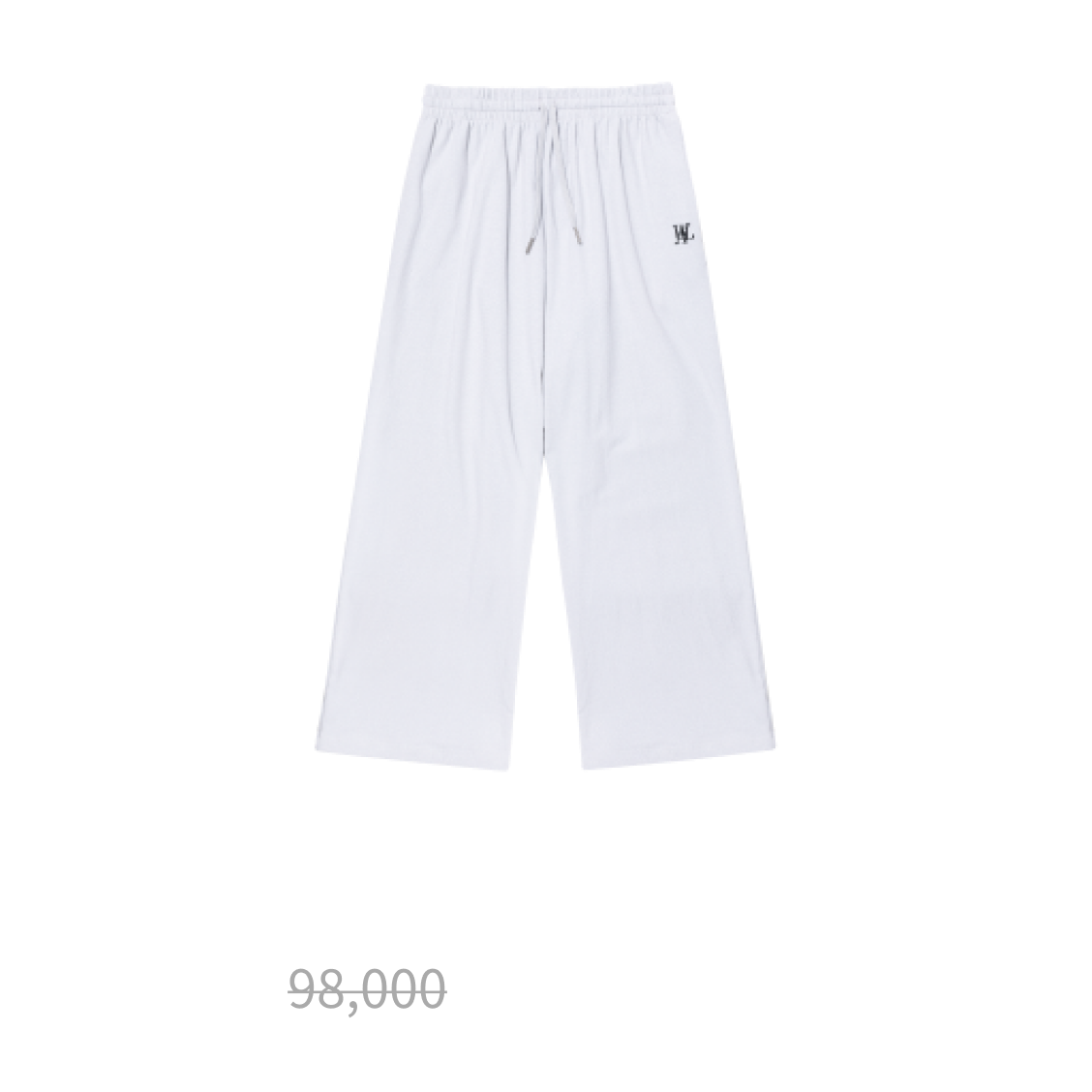 Sparkling wide pants - WHITE