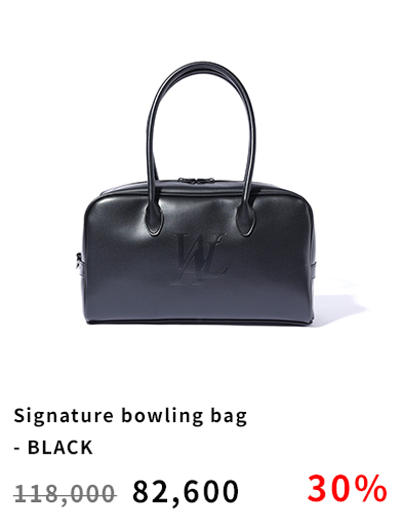 Signature bowling bag - BLACK