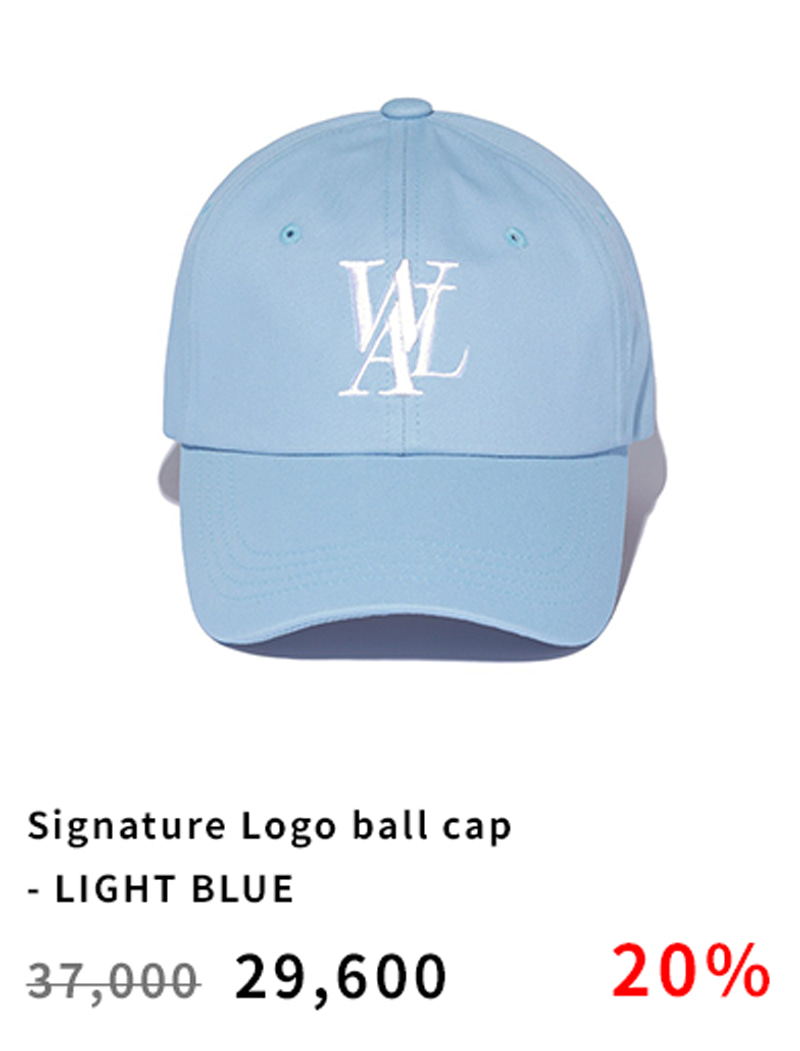 Signature Logo ball cap - LIGHT BLUE