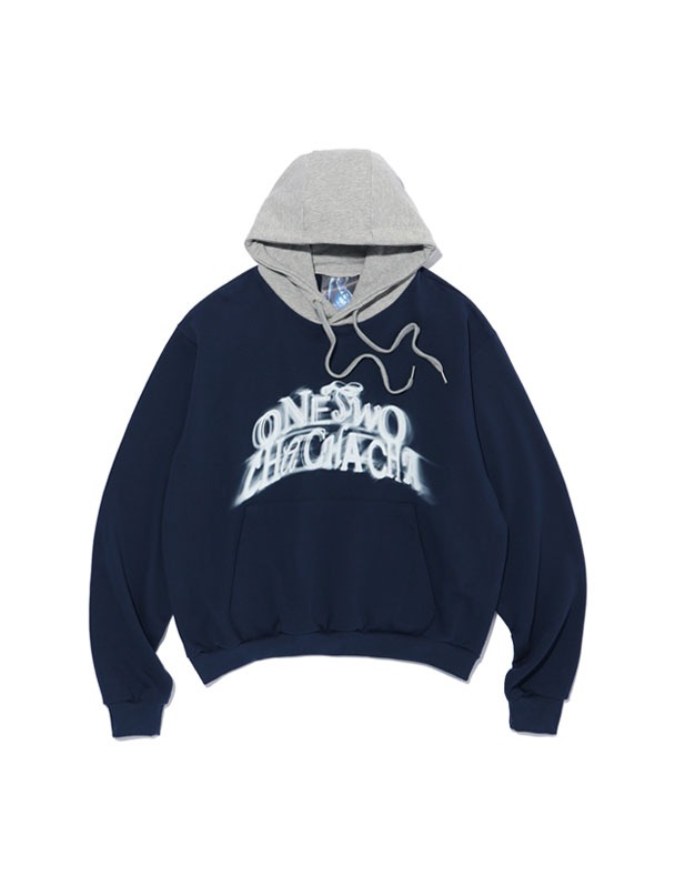 One two cha cha cha coloration hoodie - NAVY