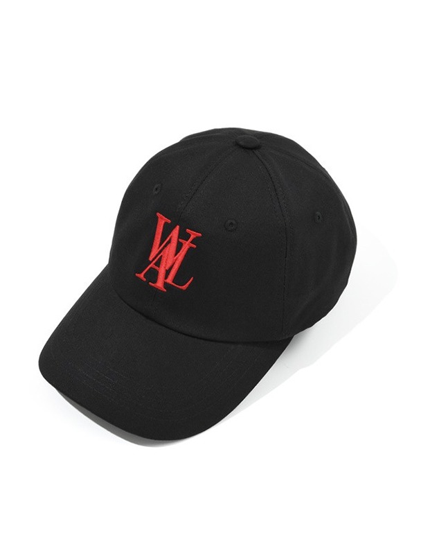 Signature Logo ball cap - BLACK(Red Logo) [M size 7/21 예약배송]