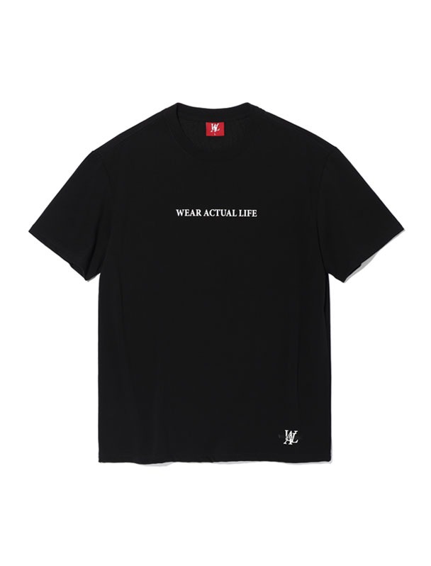 Modern slogan T-shirt - BLACK