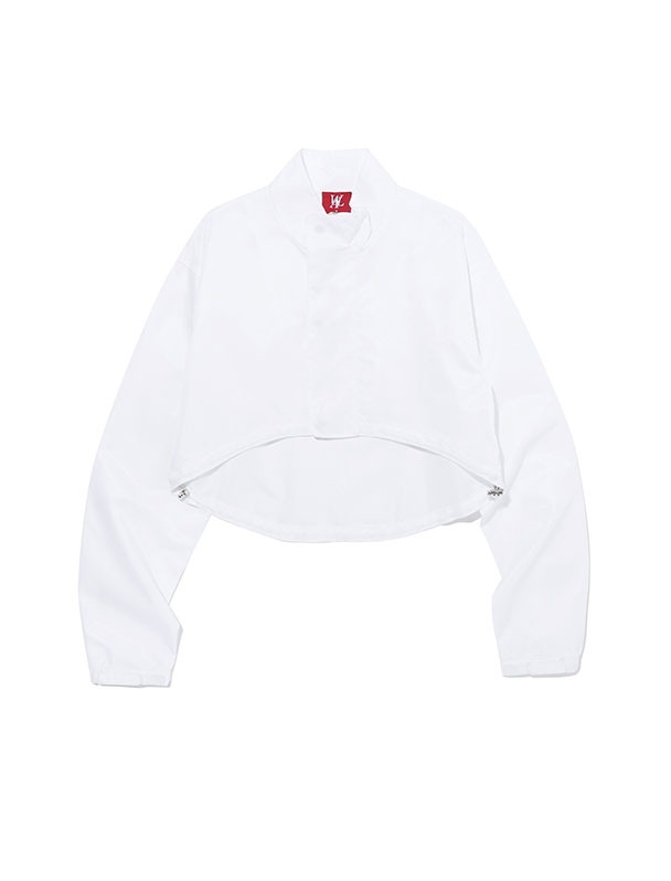 Heavy twill bolero jacket - WHITE