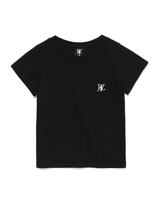 Signature soft slim line T-shirt - BLACK